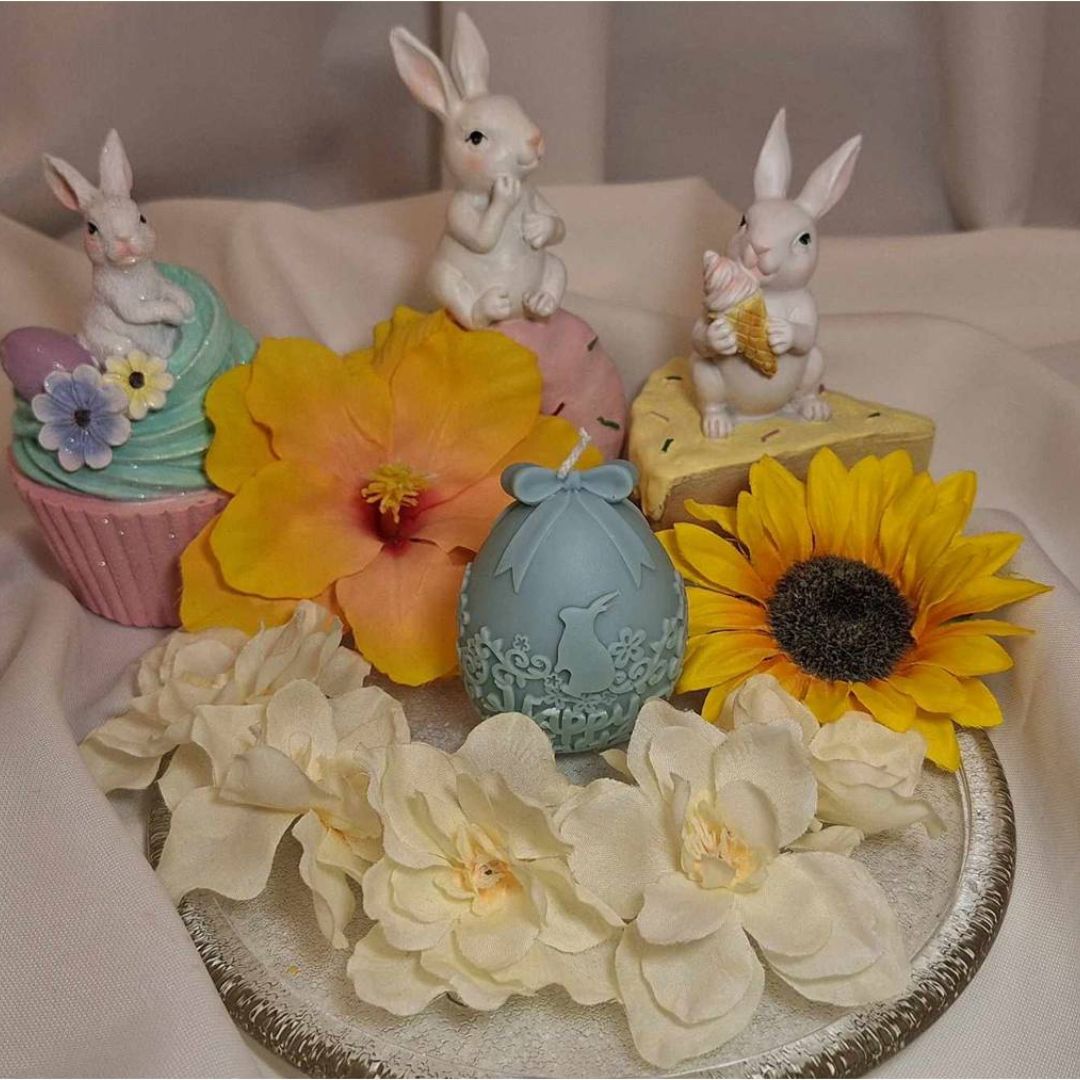 ΑΥΓΟ HAPPY EASTER ΧΡΩΜΑΤΟΣ ΣΚΟΥΡΟ ΜΠΛΕ