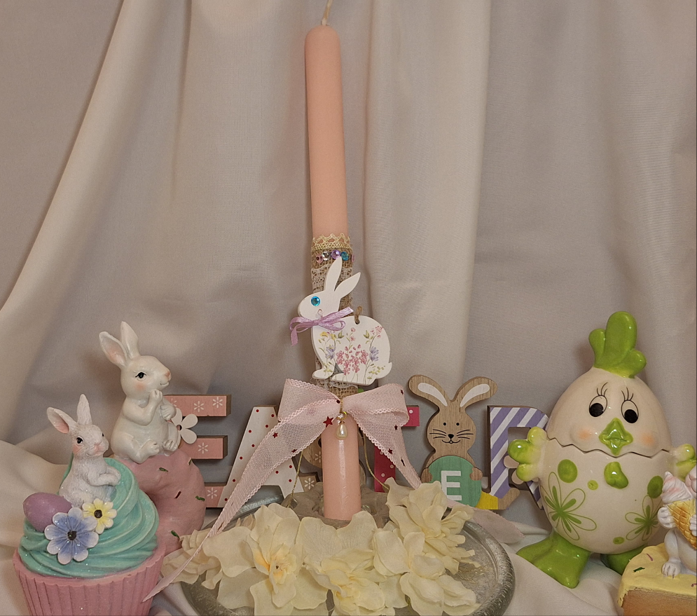 Λαμπαδα σομον με λαγουδακι