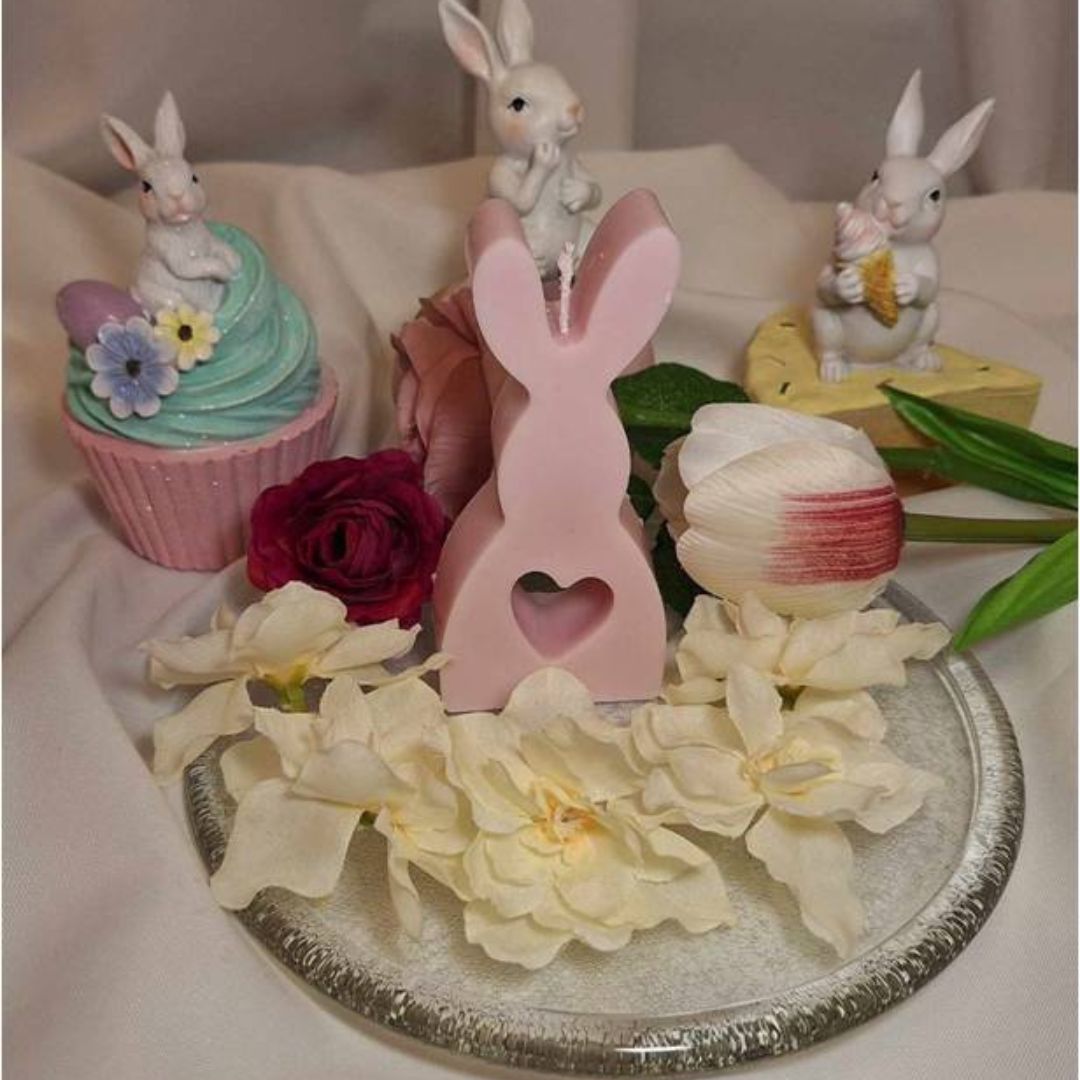 ΛΑΓΟΥΔΑΚΙ ΜΕ ΚΑΡΔΙΑ(L) ΧΡΩΜΑΤΟΣ ΡΟΖ